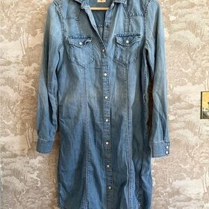 GAP Light Blue Denim Dress